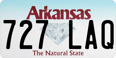 AR license plate 727LAQ