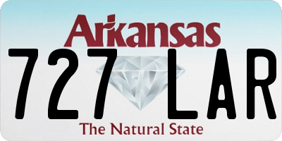 AR license plate 727LAR