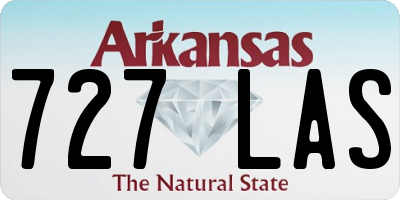 AR license plate 727LAS