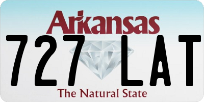 AR license plate 727LAT