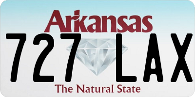 AR license plate 727LAX