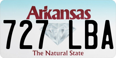 AR license plate 727LBA