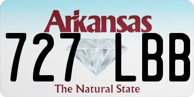 AR license plate 727LBB