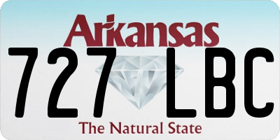 AR license plate 727LBC