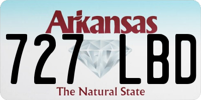 AR license plate 727LBD