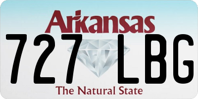AR license plate 727LBG