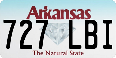 AR license plate 727LBI