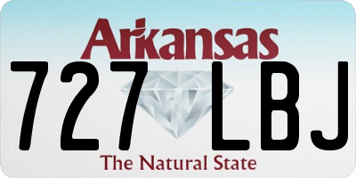AR license plate 727LBJ