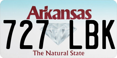 AR license plate 727LBK