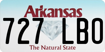 AR license plate 727LBO