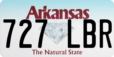 AR license plate 727LBR