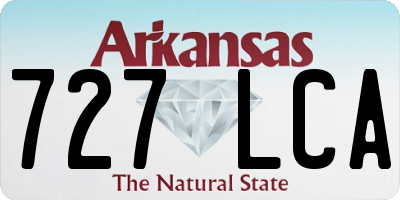 AR license plate 727LCA