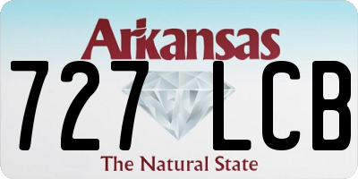 AR license plate 727LCB