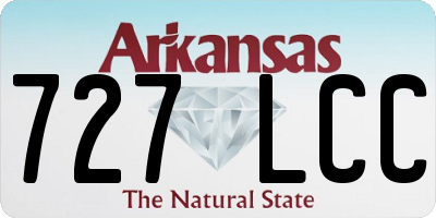AR license plate 727LCC