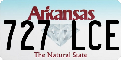 AR license plate 727LCE
