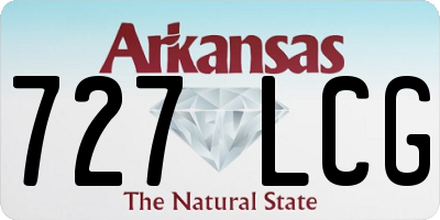 AR license plate 727LCG