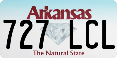 AR license plate 727LCL