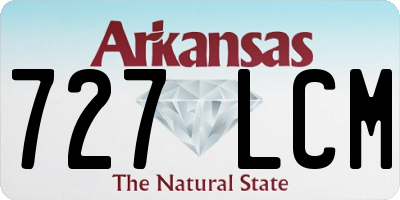 AR license plate 727LCM