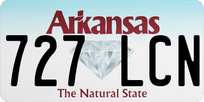 AR license plate 727LCN
