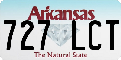 AR license plate 727LCT