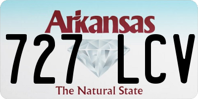 AR license plate 727LCV