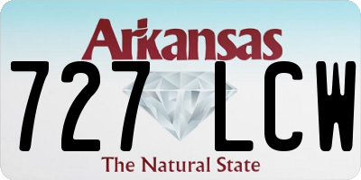 AR license plate 727LCW