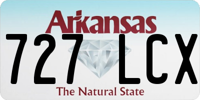 AR license plate 727LCX