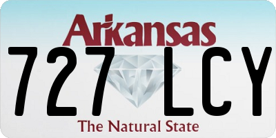 AR license plate 727LCY
