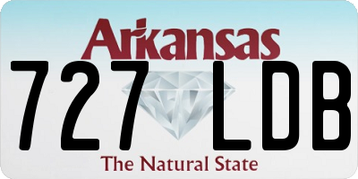 AR license plate 727LDB