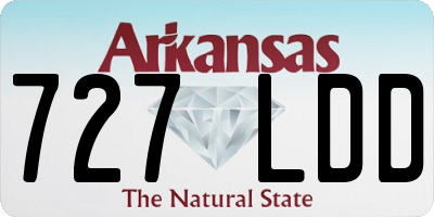 AR license plate 727LDD