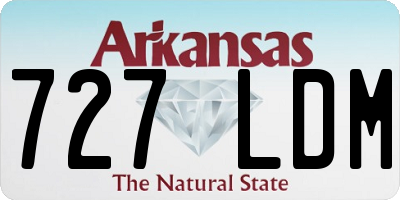 AR license plate 727LDM