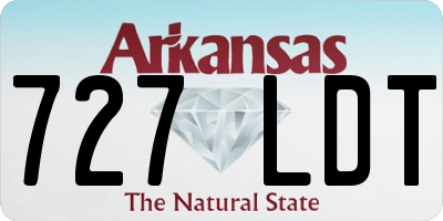 AR license plate 727LDT