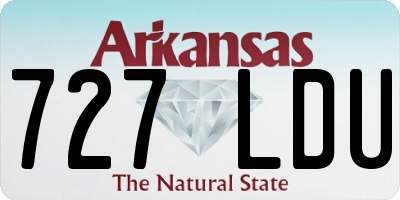 AR license plate 727LDU