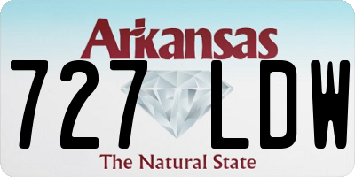 AR license plate 727LDW