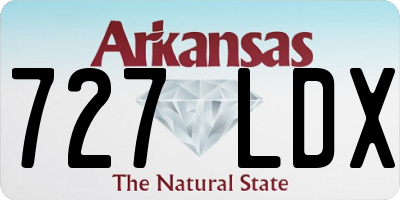 AR license plate 727LDX