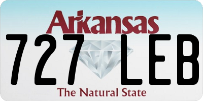 AR license plate 727LEB
