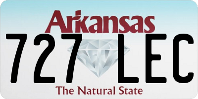 AR license plate 727LEC