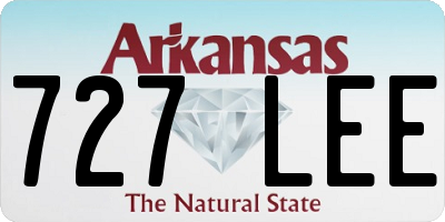 AR license plate 727LEE