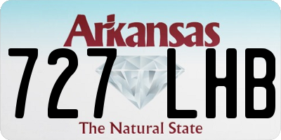 AR license plate 727LHB
