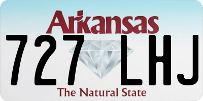 AR license plate 727LHJ