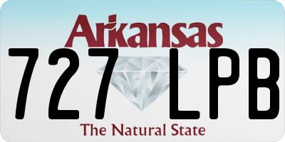 AR license plate 727LPB