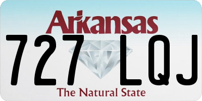 AR license plate 727LQJ