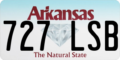 AR license plate 727LSB