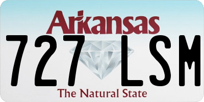 AR license plate 727LSM