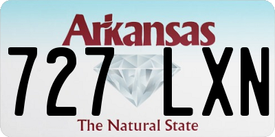 AR license plate 727LXN