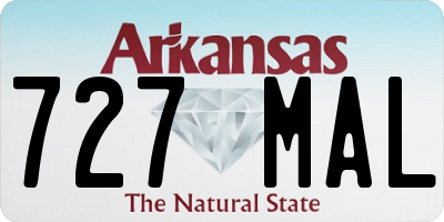 AR license plate 727MAL