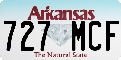 AR license plate 727MCF