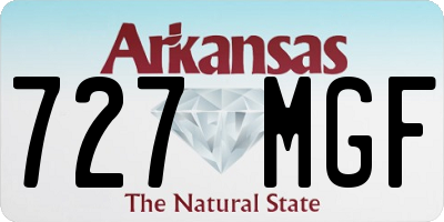 AR license plate 727MGF