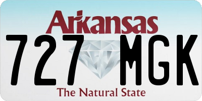 AR license plate 727MGK