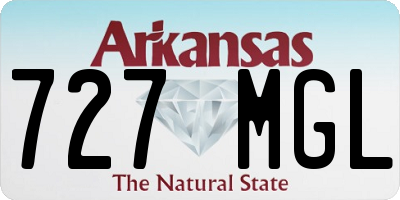 AR license plate 727MGL
